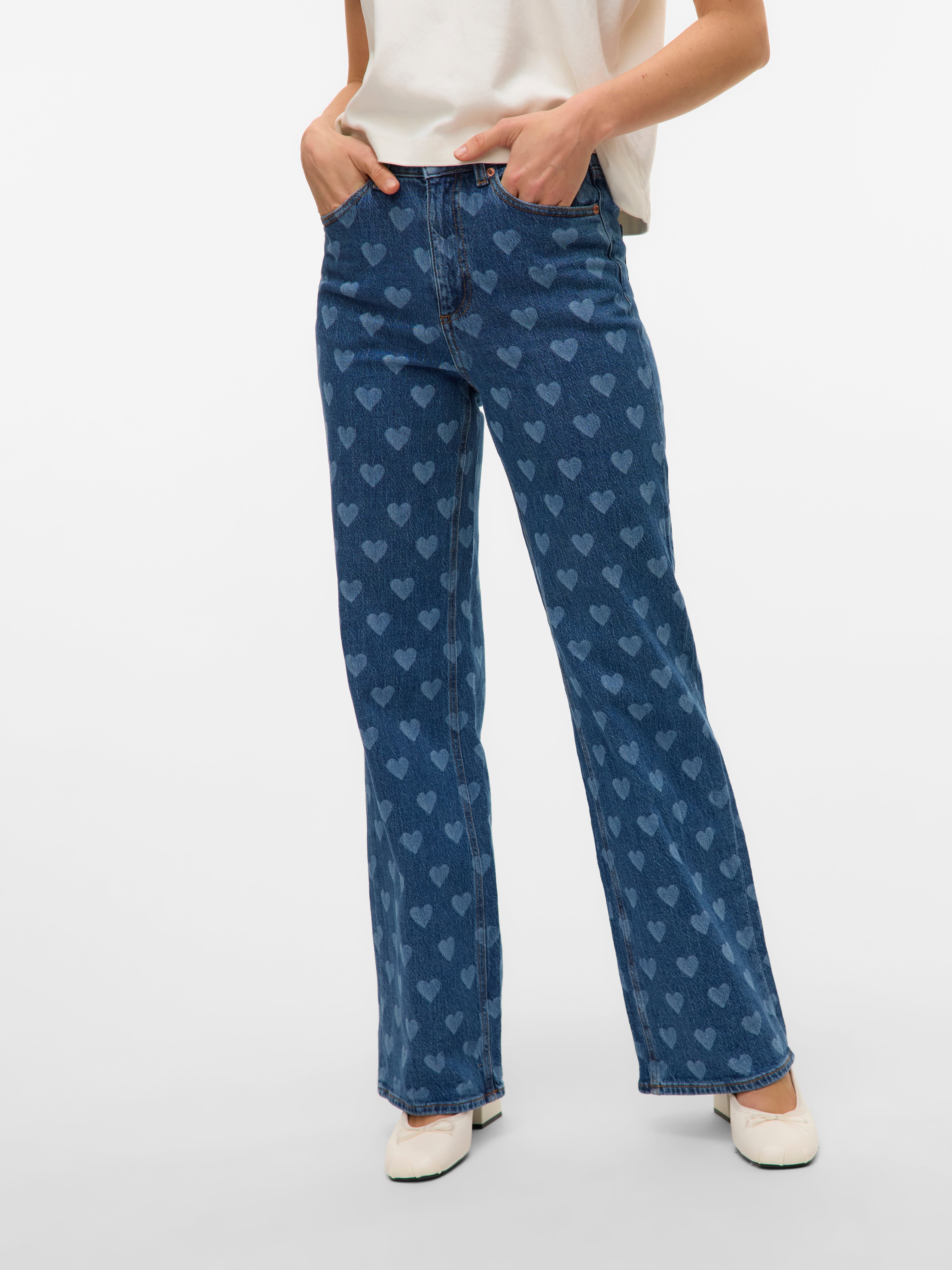 VMTESSA High rise Wide leg fit Jeans