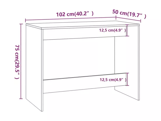 Ensemble à manger 3 pcs Gris béton Bois d'ingénierie