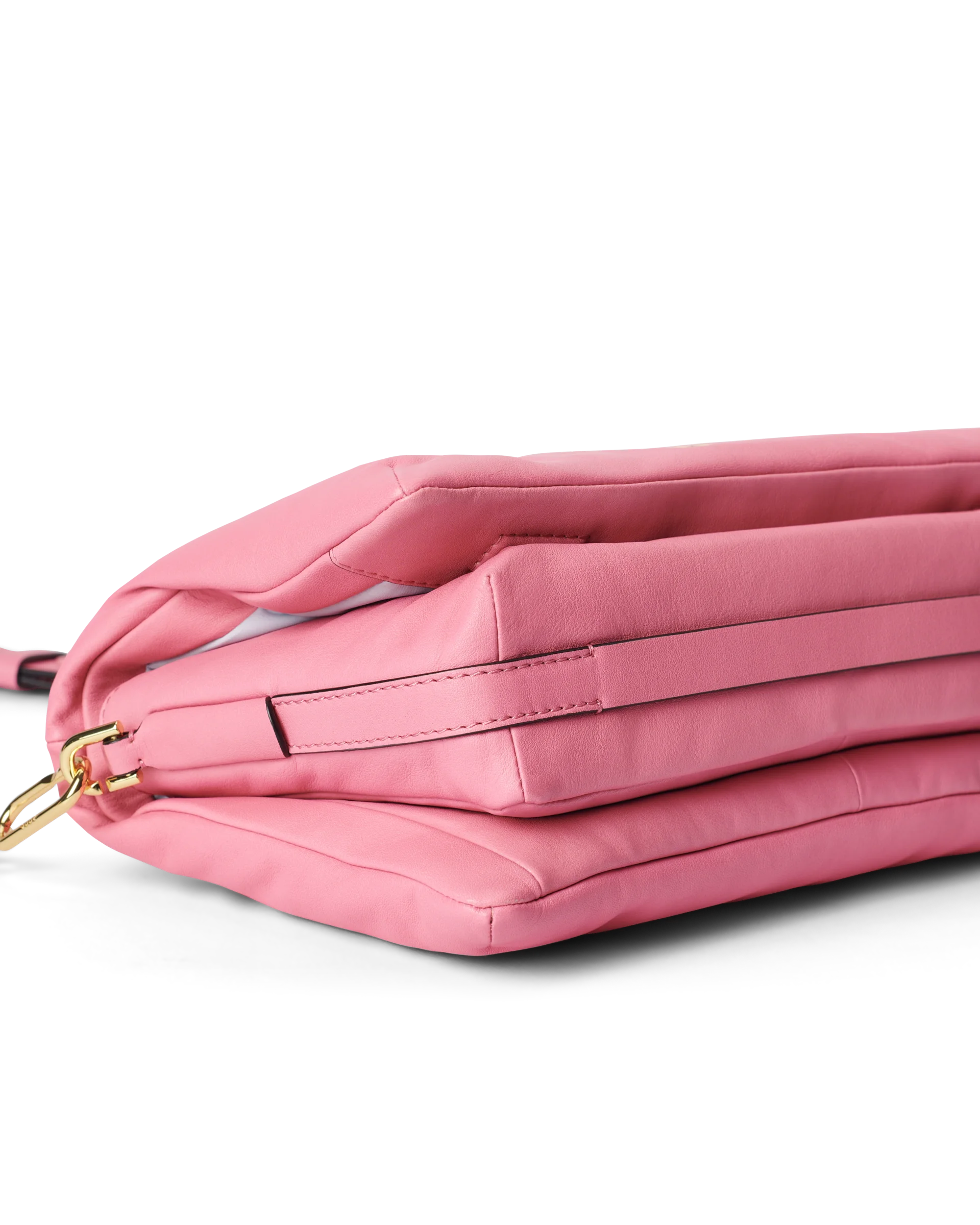 ECCO Pinch Bag Umhängetasche aus Leder Pink 18,5X29,5X12,5 cm