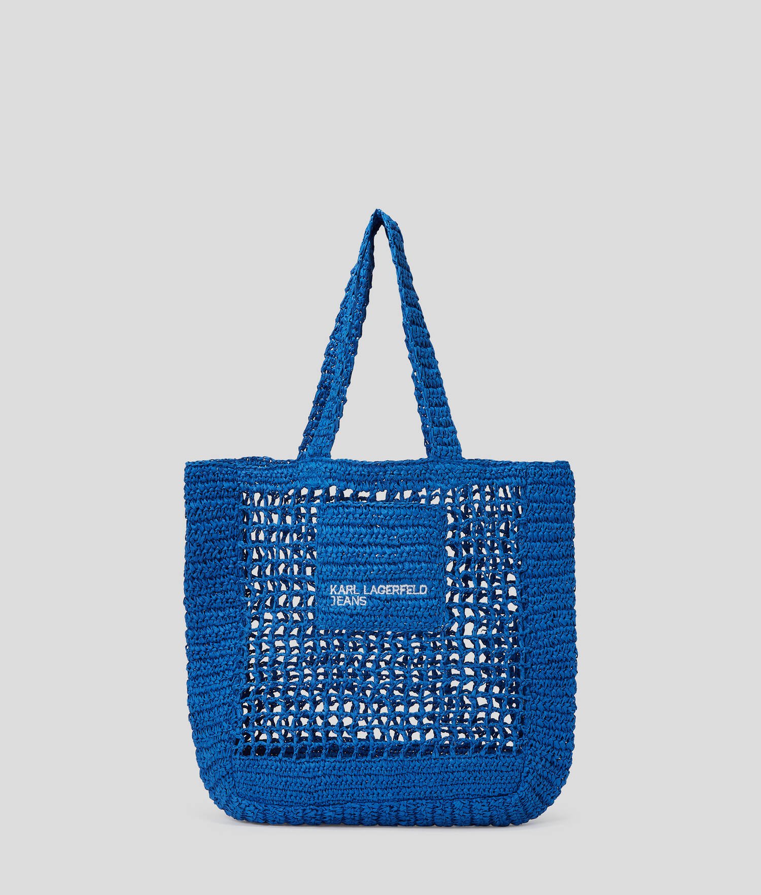 CABAS EN RAPHIA - Bleu KLJ