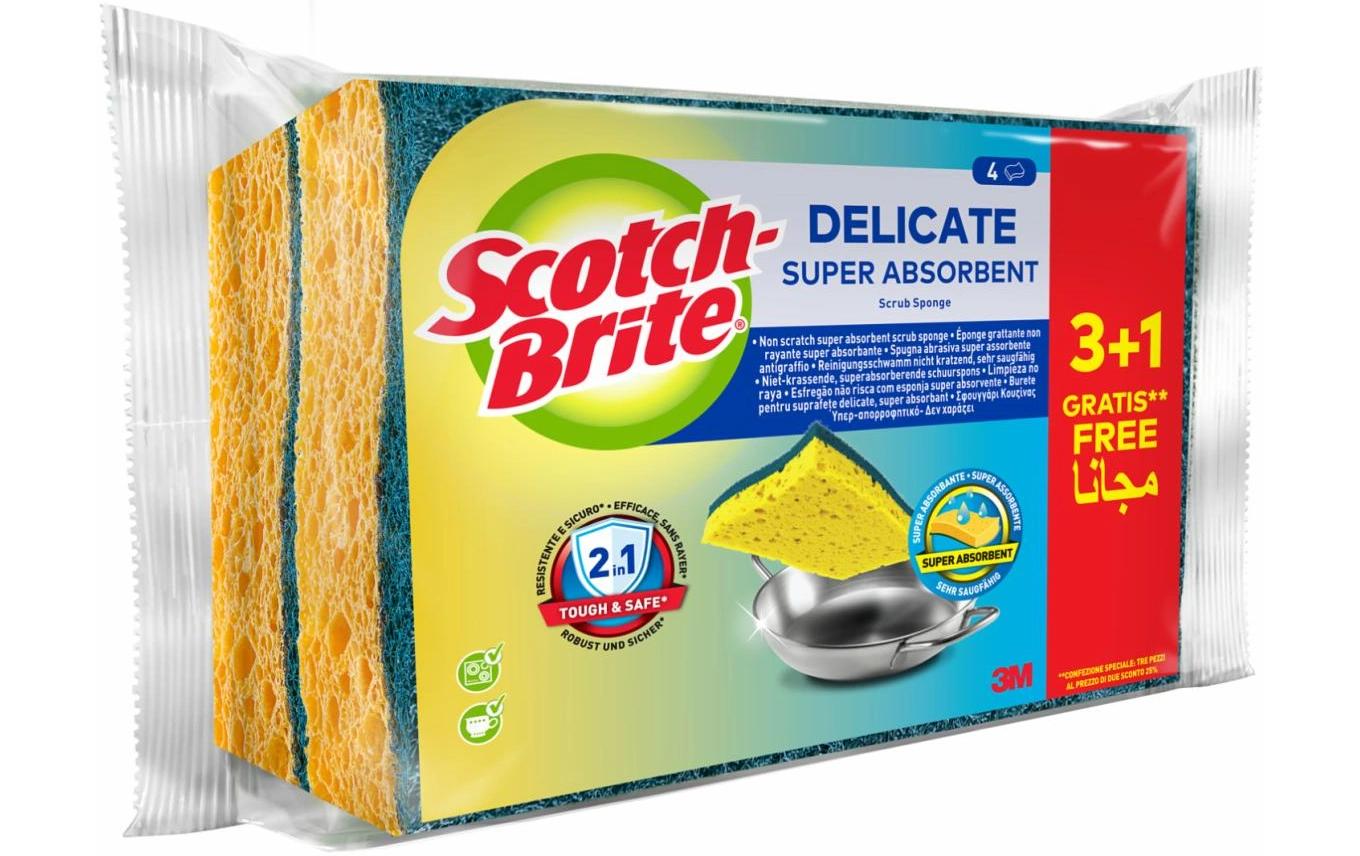 Schwamm Delicate 4 StückGriffschwamm