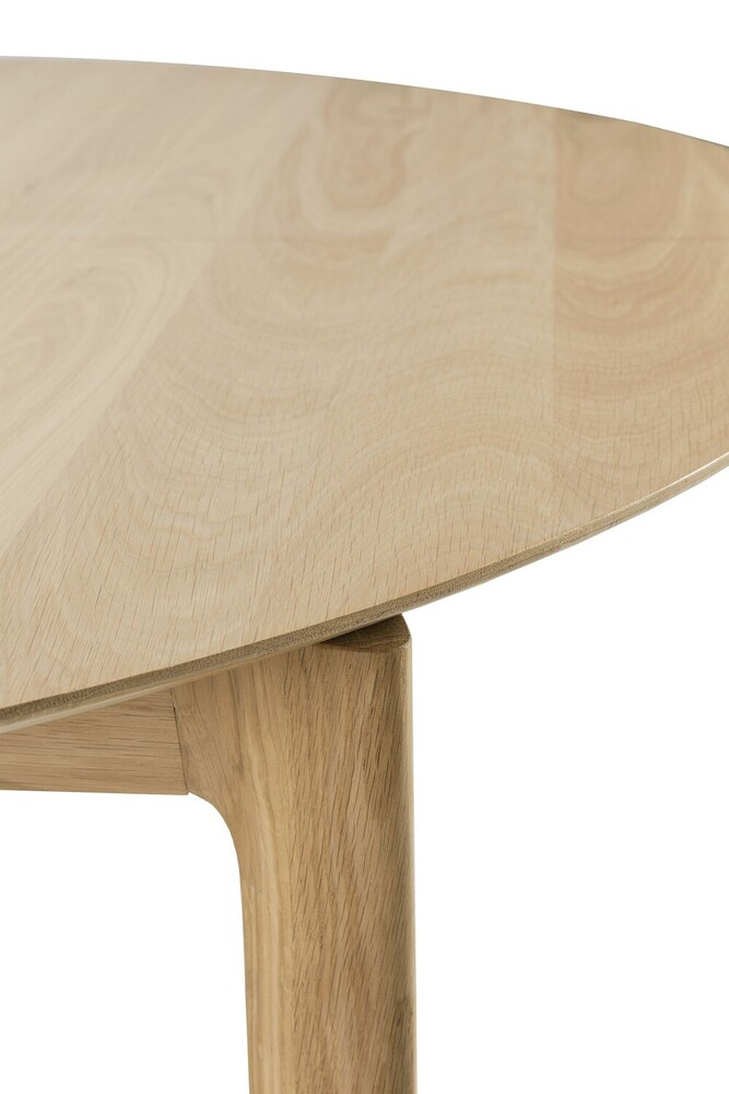 Tafel Bok - rond - uitschuifbaar 129/179 - eiken