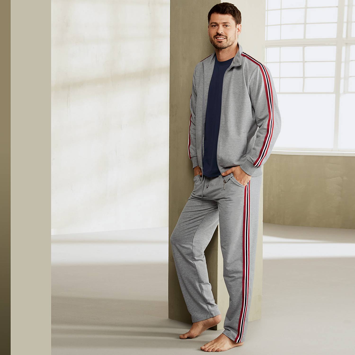 Erwin Müller Sweat Herren-Freizeithose, lang