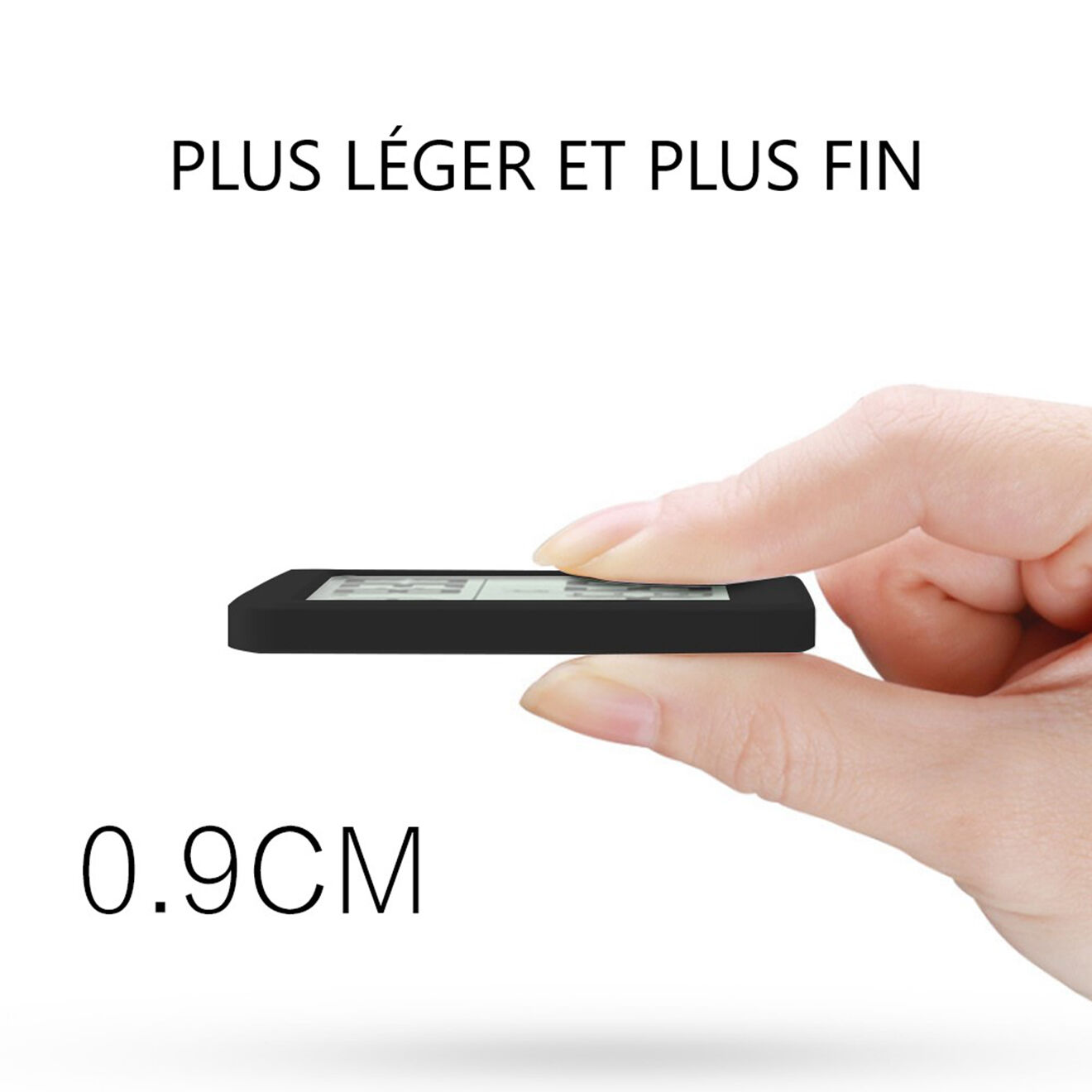 Onamaste Thermomètre numérique éléctronique noir