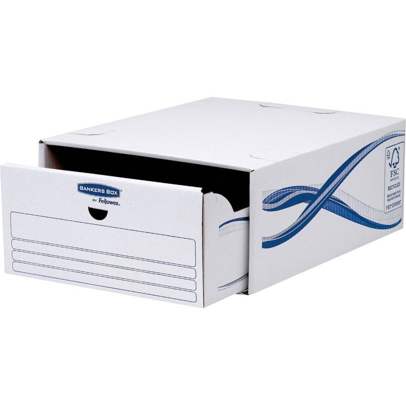 Caisse archives tiroirs Bankers Box by Fellowes H 13,5 x L 27,9 x P 36,2 cm