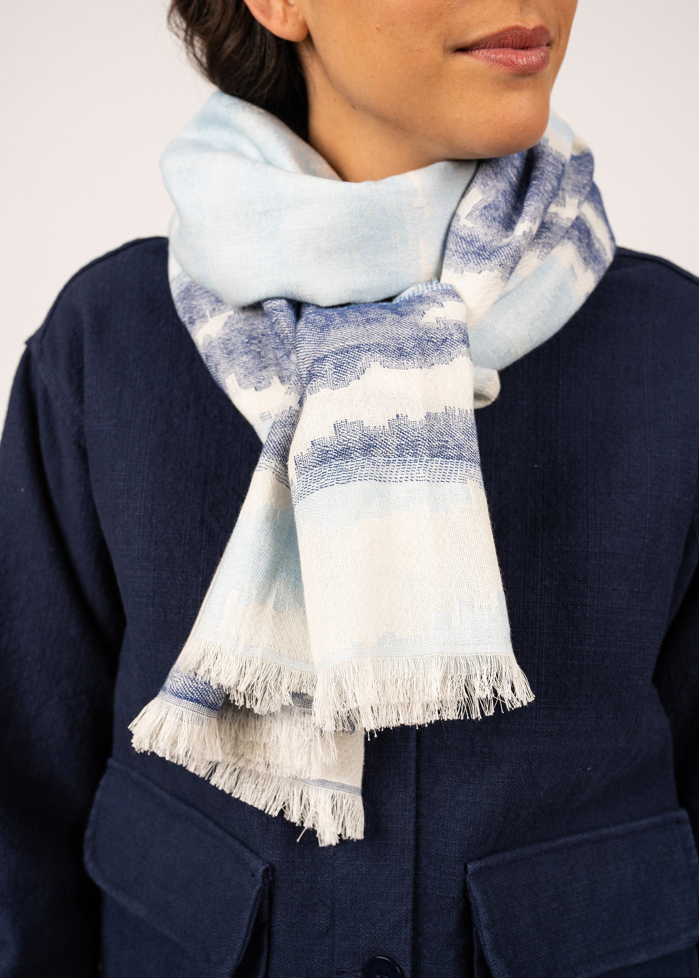 Grand foulard Cap Indigo