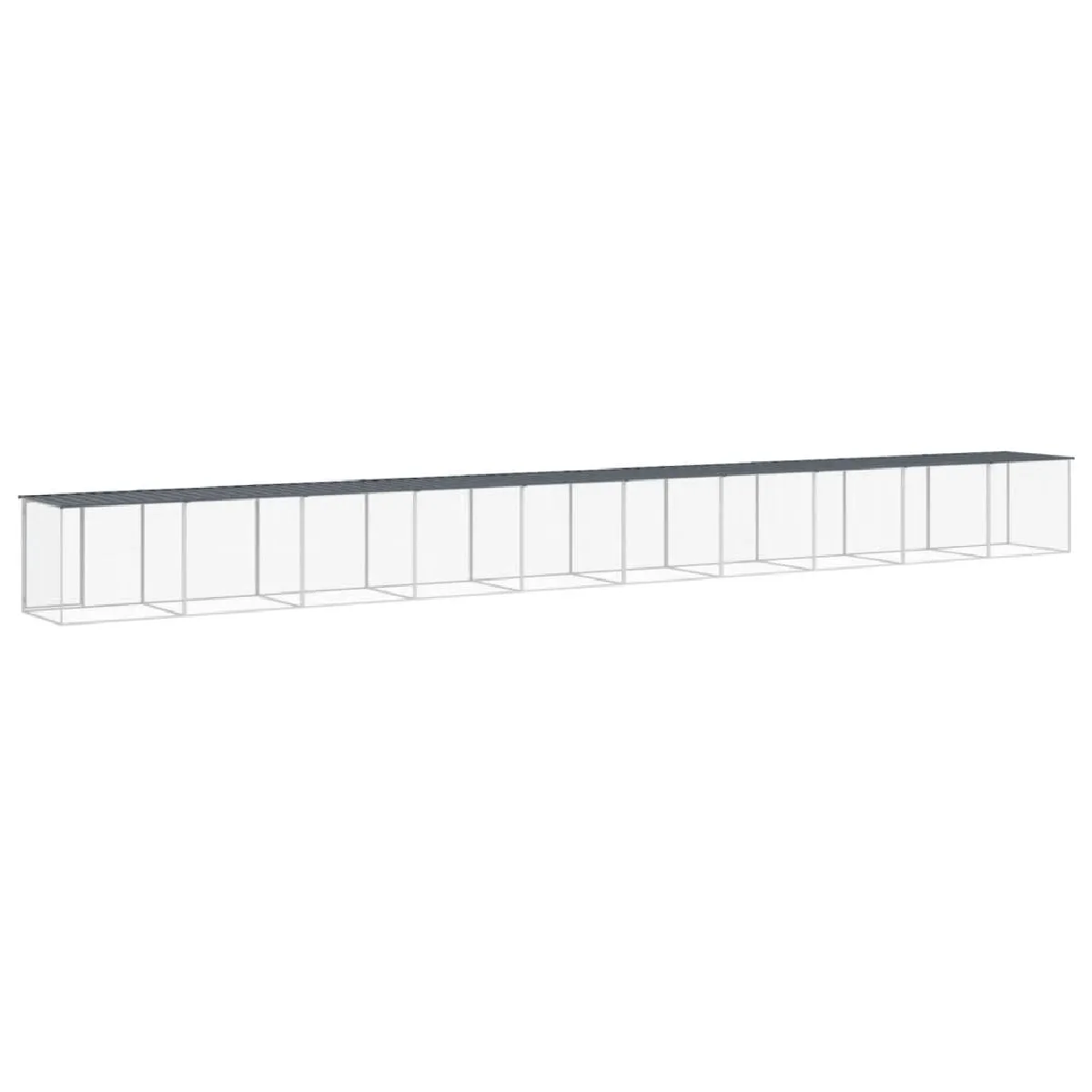 vidaXL Poulailler toit anthracite 1003x98x90 cm
