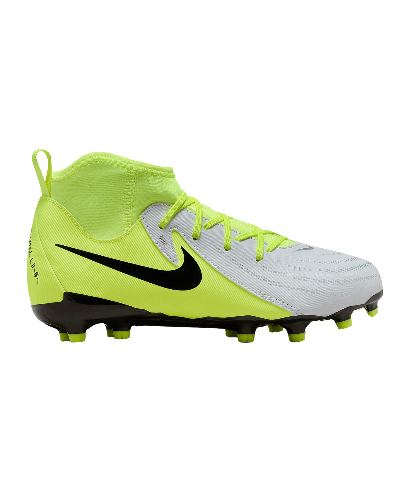 Nike Jr Phantom Luna II Academy FG/MG Mad Voltage Silber Schwarz F003