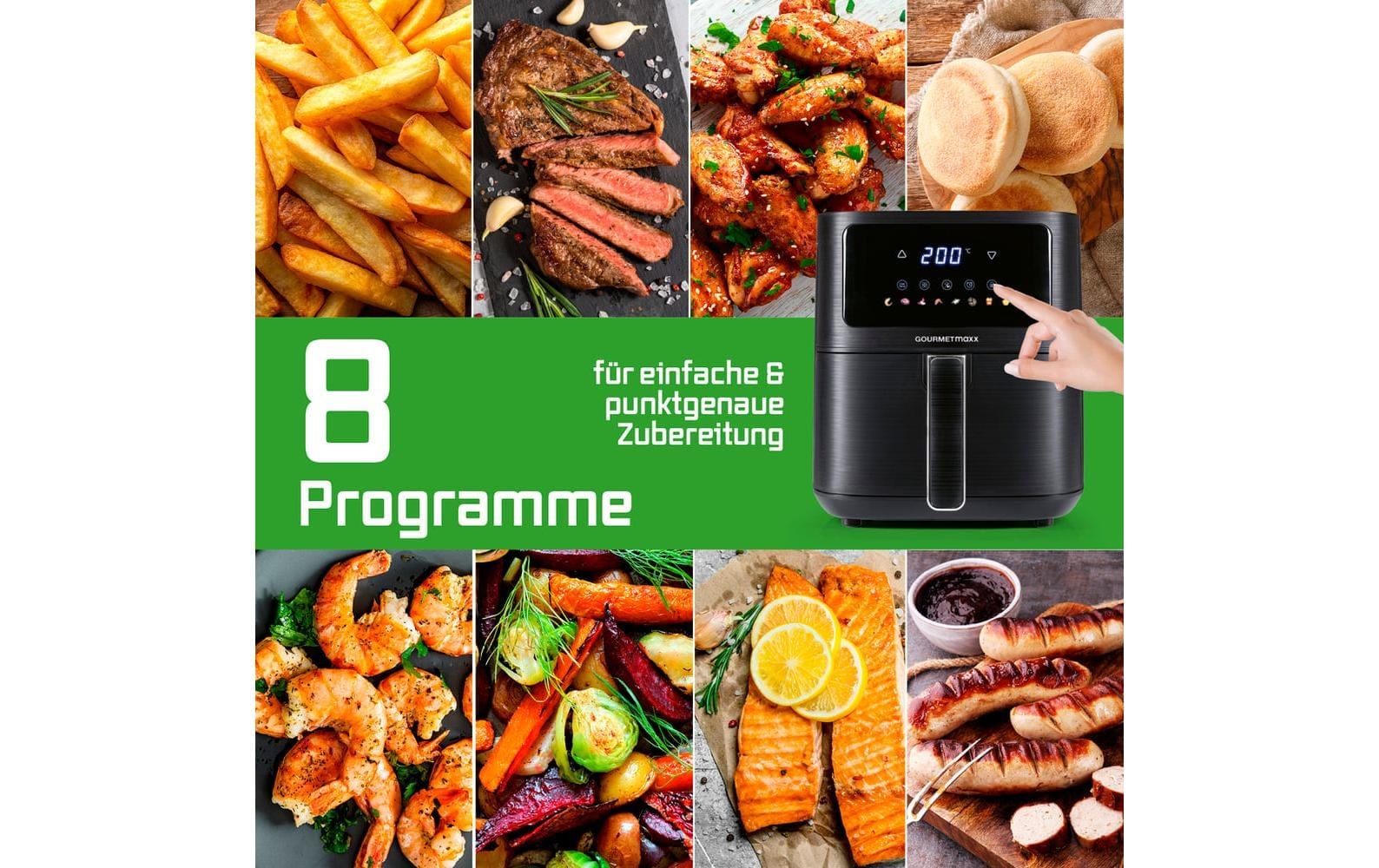 GOURMETmaxx Heissluftfritteuse »AirGenius S 4,5 l« 1500 W