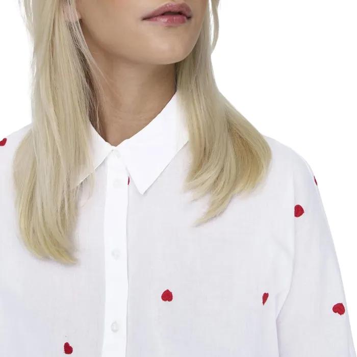 Only New Lina Grace LS Emb Blouse Dames