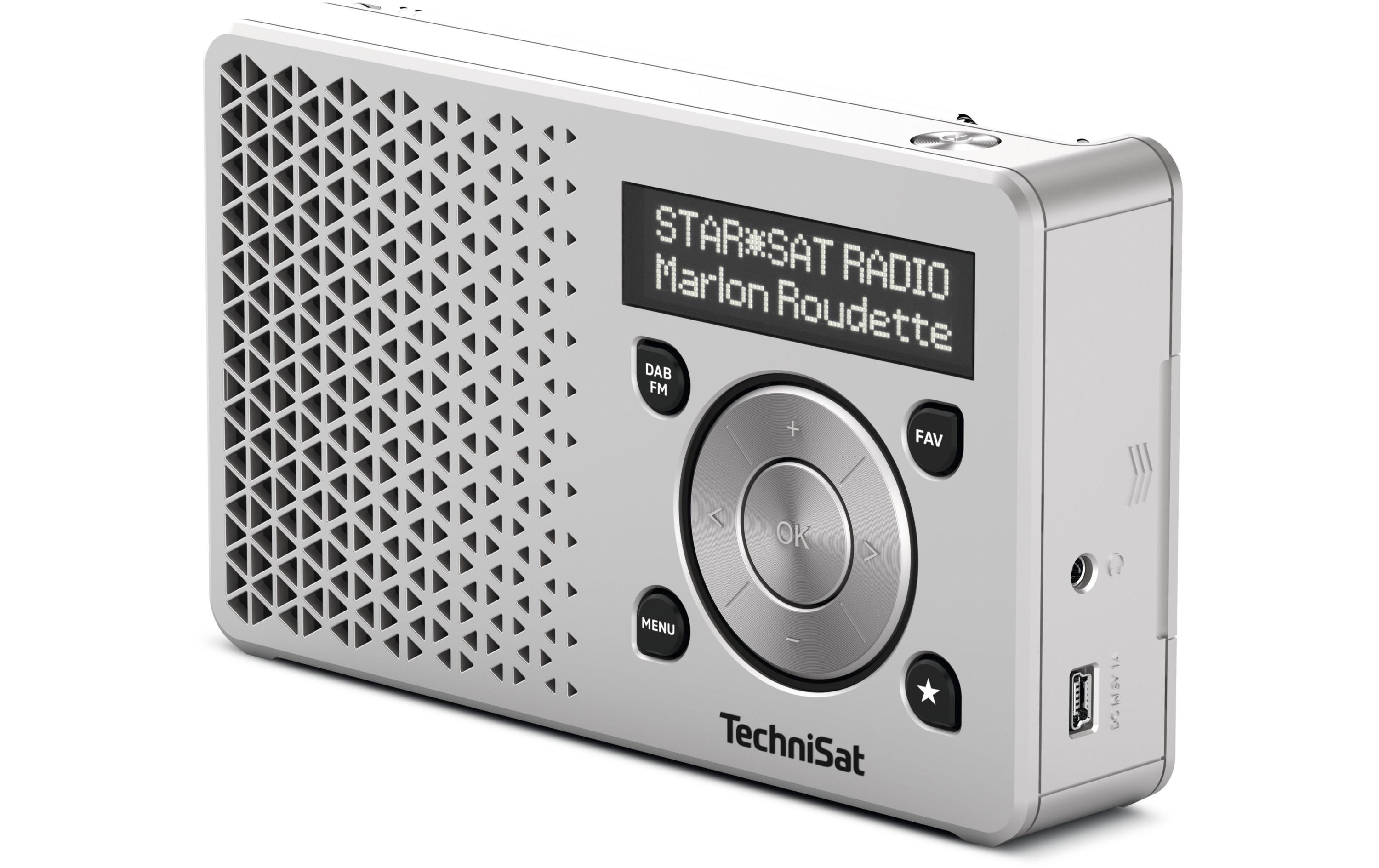 DigitRadio 1 SilberPortables DAB+/UKW-Radio mit integriertem Akku