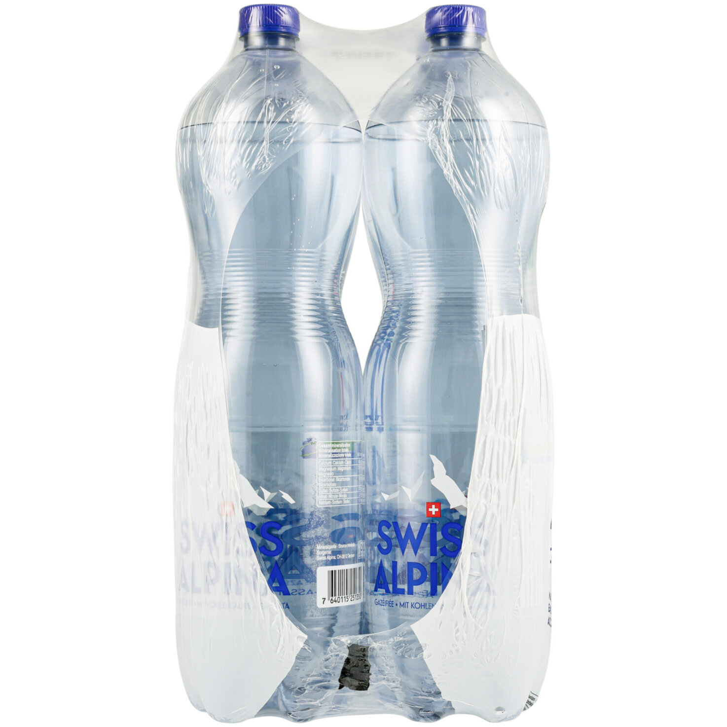 Swiss Alpina Blau Mineralwasser mit Kohlensäure 6x1,5l