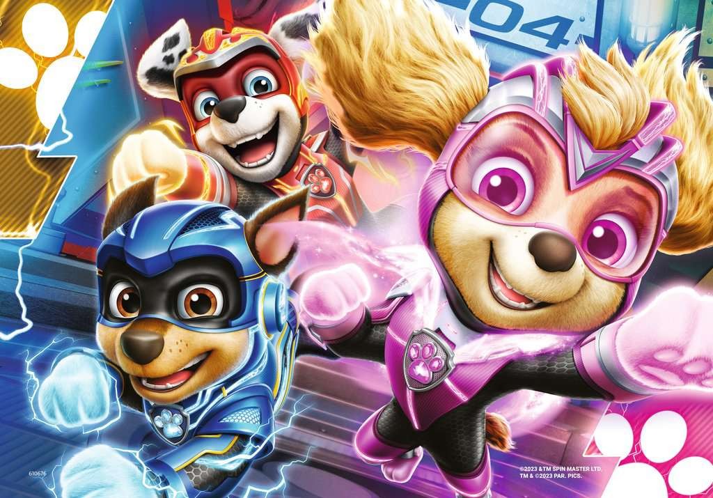 Ravensburger - Paw Patrol The Mighty Movie 2x12p