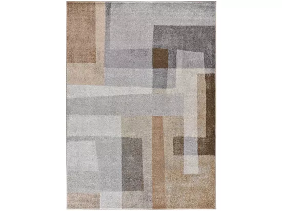 Tapis intérieur - géométrique - beige - 160 x 230 cm - AYDIN