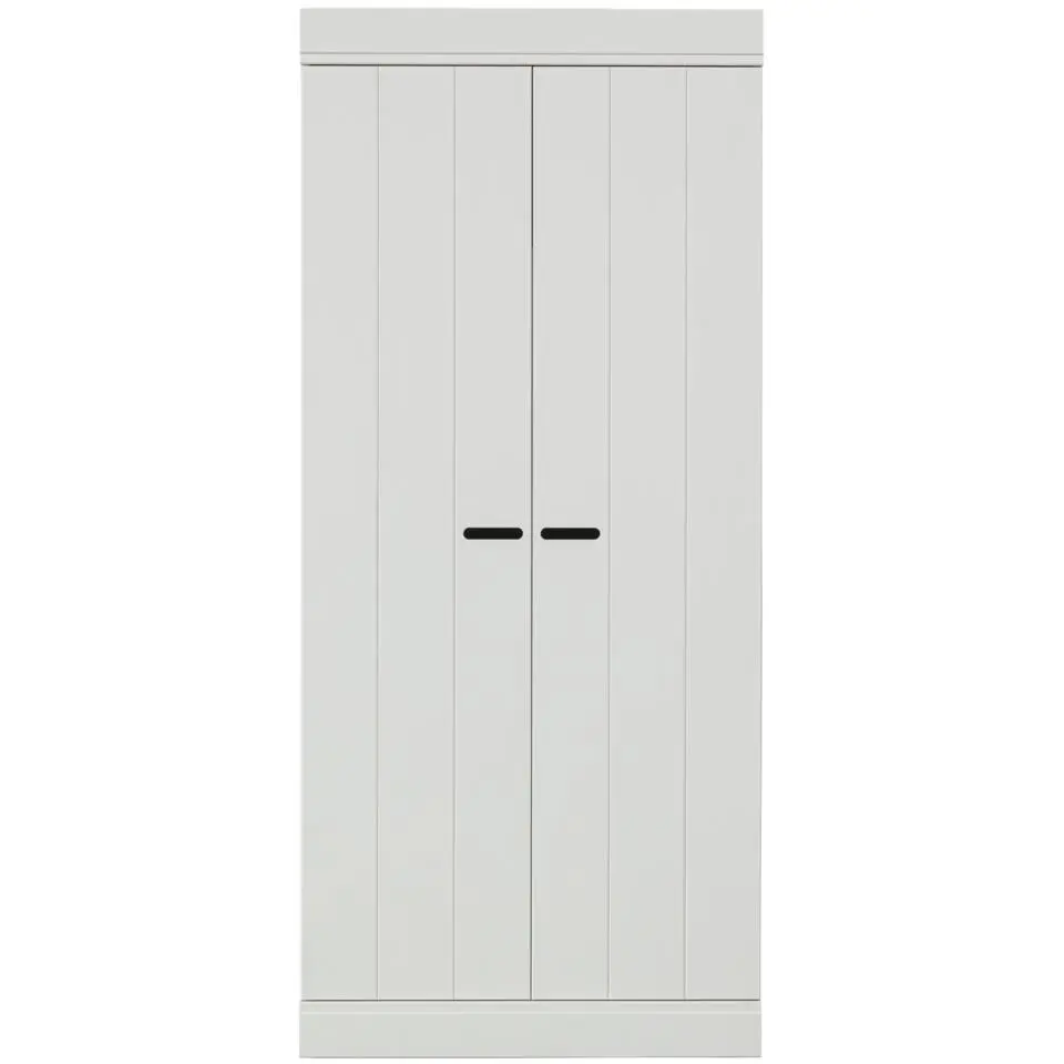WOOOD Connect Lage Kast 2-Deurs - Grenen - Wit - 175x77x56