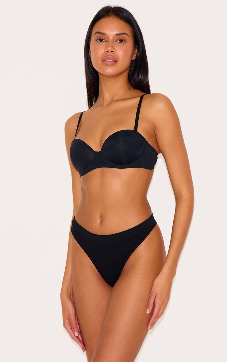 Noir Soutien-gorge Multiposition À Armatures