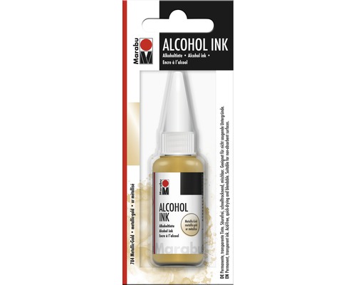 Marabu Alcohol Ink, metallic goud 784, 20 ml