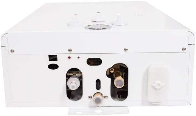 Durchlauferhitzer 18L 36 kW – LPG/Propan Warmwasserbereiter mit LCD Display, Sofort-Heißwasser für Außendusche, Garten, Haus, Camping, Wohnmobil & Wohnwagen, stufenlose Temperaturregelung
