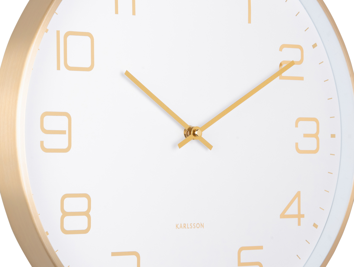 Wall clock Elegance Glow white