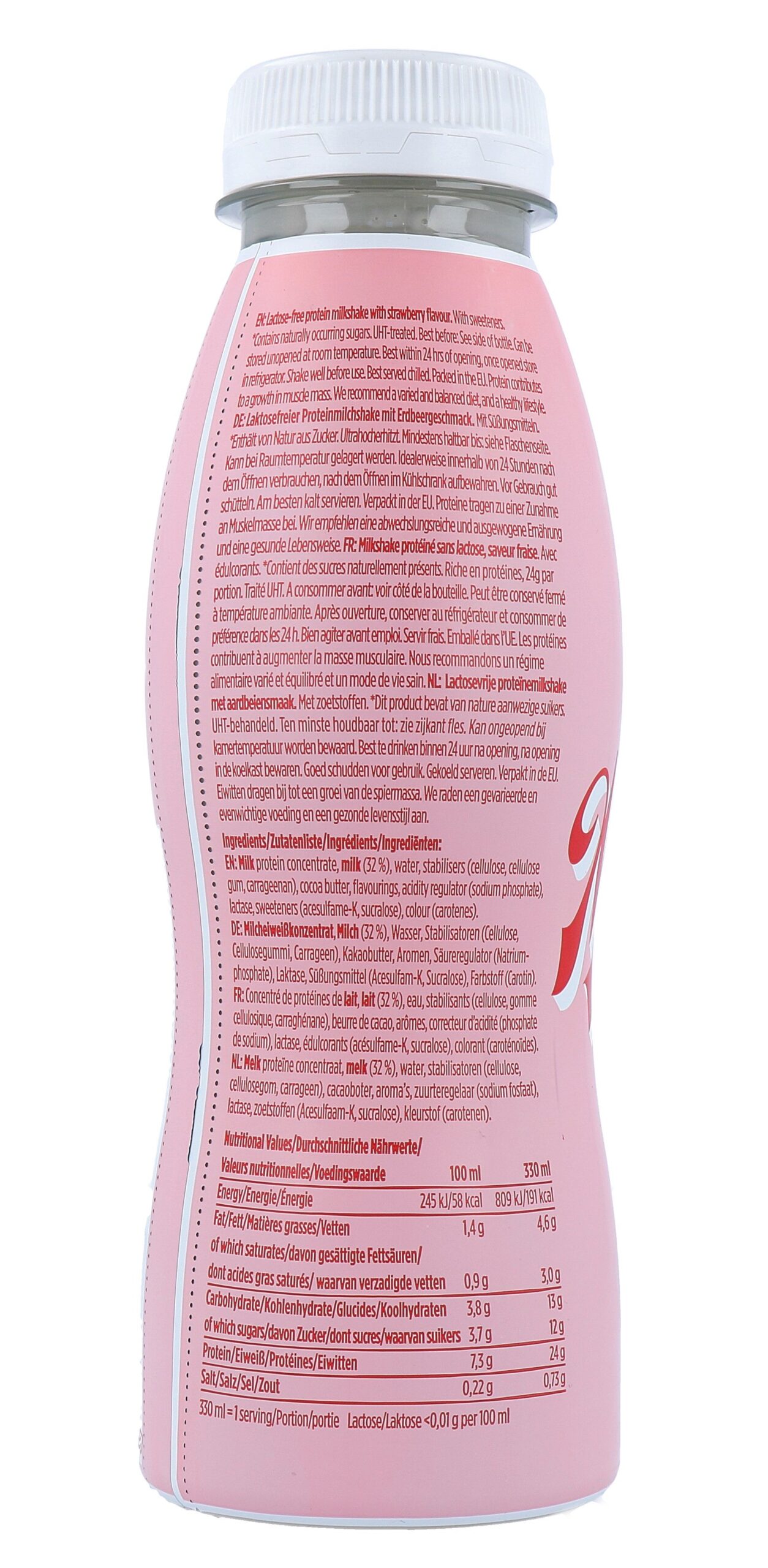 Barebells Milkshake Aardbei (330 ml)