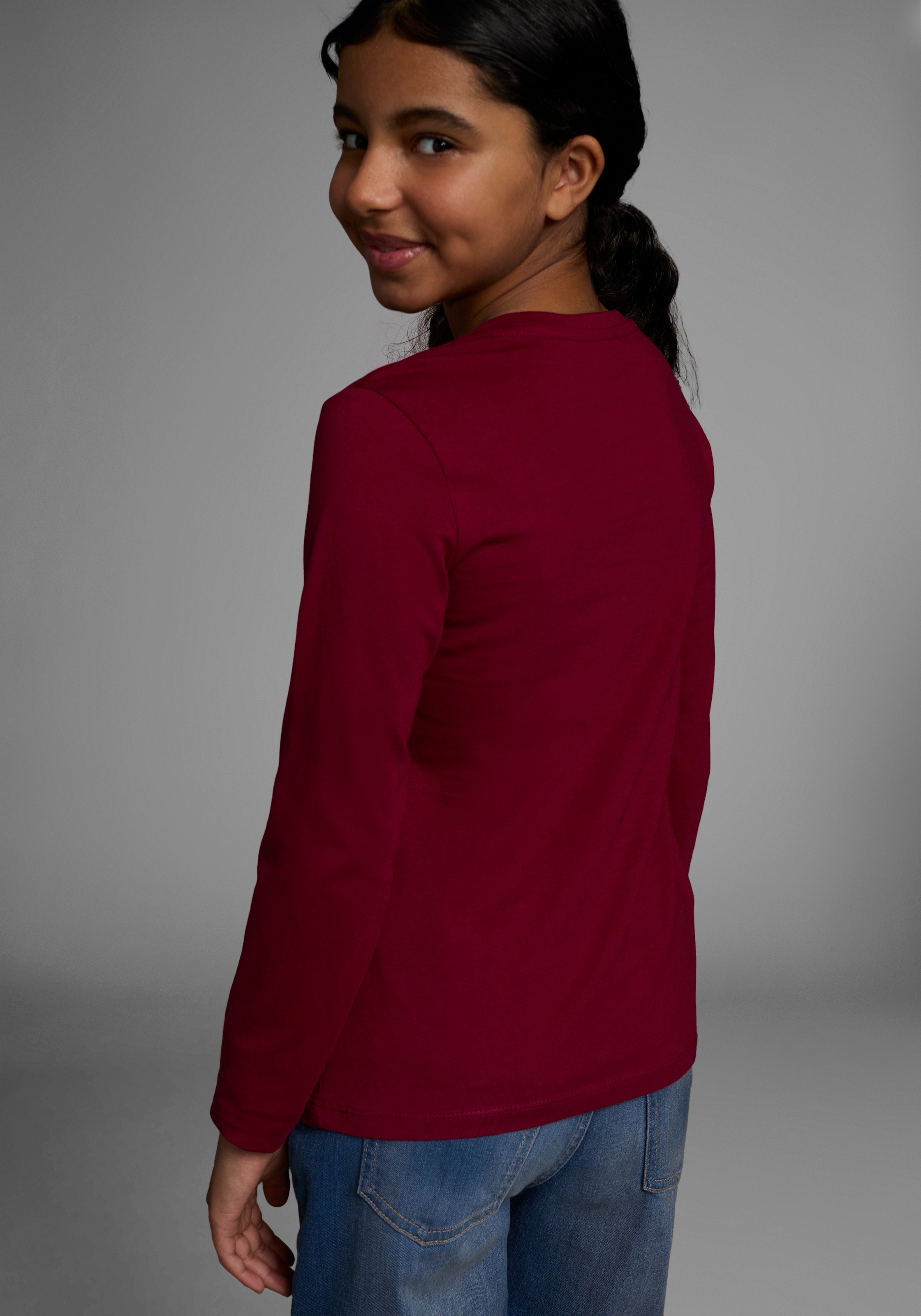 KIDSWORLD Langarmshirt »ECHT JETZT?«, Langarm,  Basic-Passform,  mit peppigem und dynamischem Aufdruck
