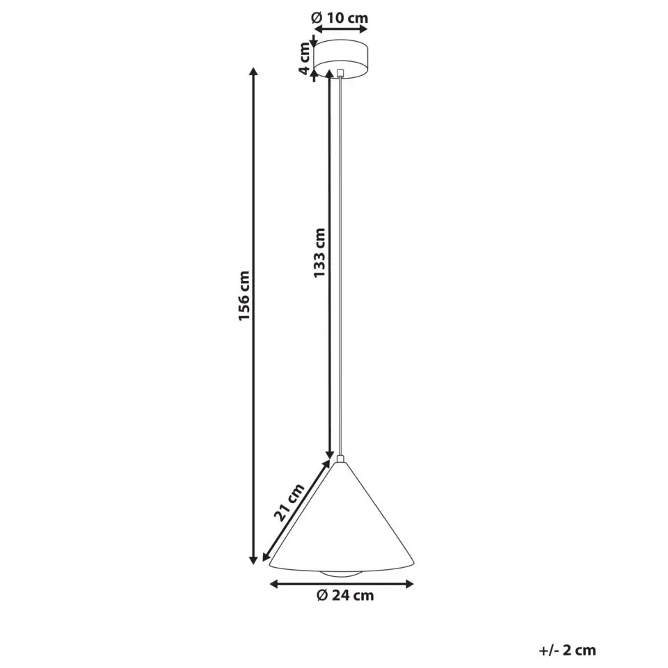 LEYRE - Hanglamp - Zwart - IJzer