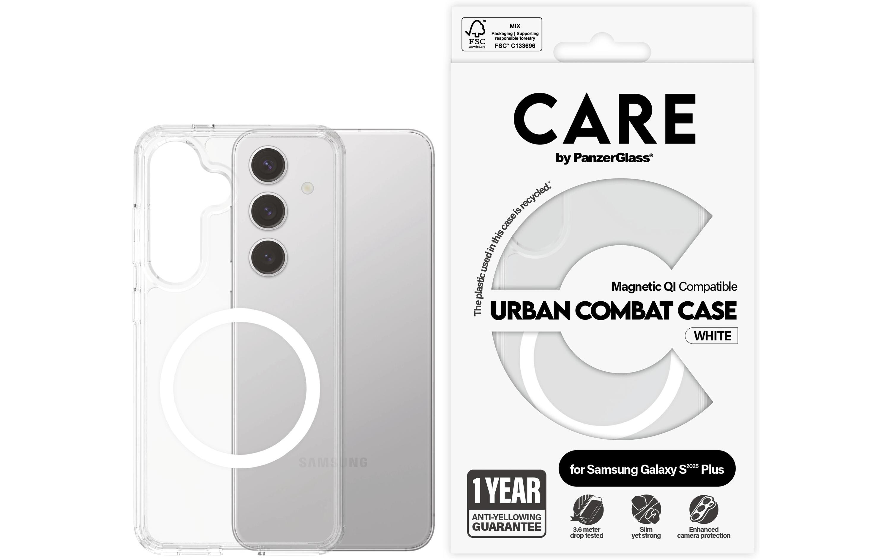 Back Cover Flagship Galaxy S25+ TransparentQi-kompatible Schutzhülle für das Samsung Galaxy S25+
