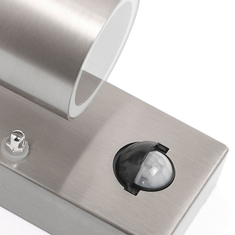 Buitenwandlamp staal IP44 met bewegingssensor - Solo