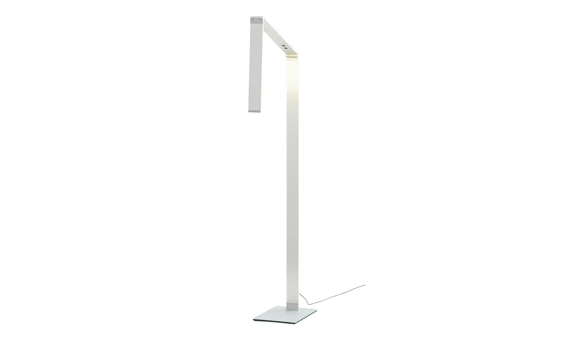 Fischer-Honsel LED-Stehleuchte, Alufarben mit Dimmer