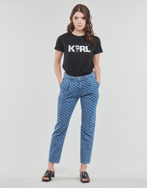 Karl Lagerfeld - TAPERED MONOGRAM JCQ DENIMS Azul