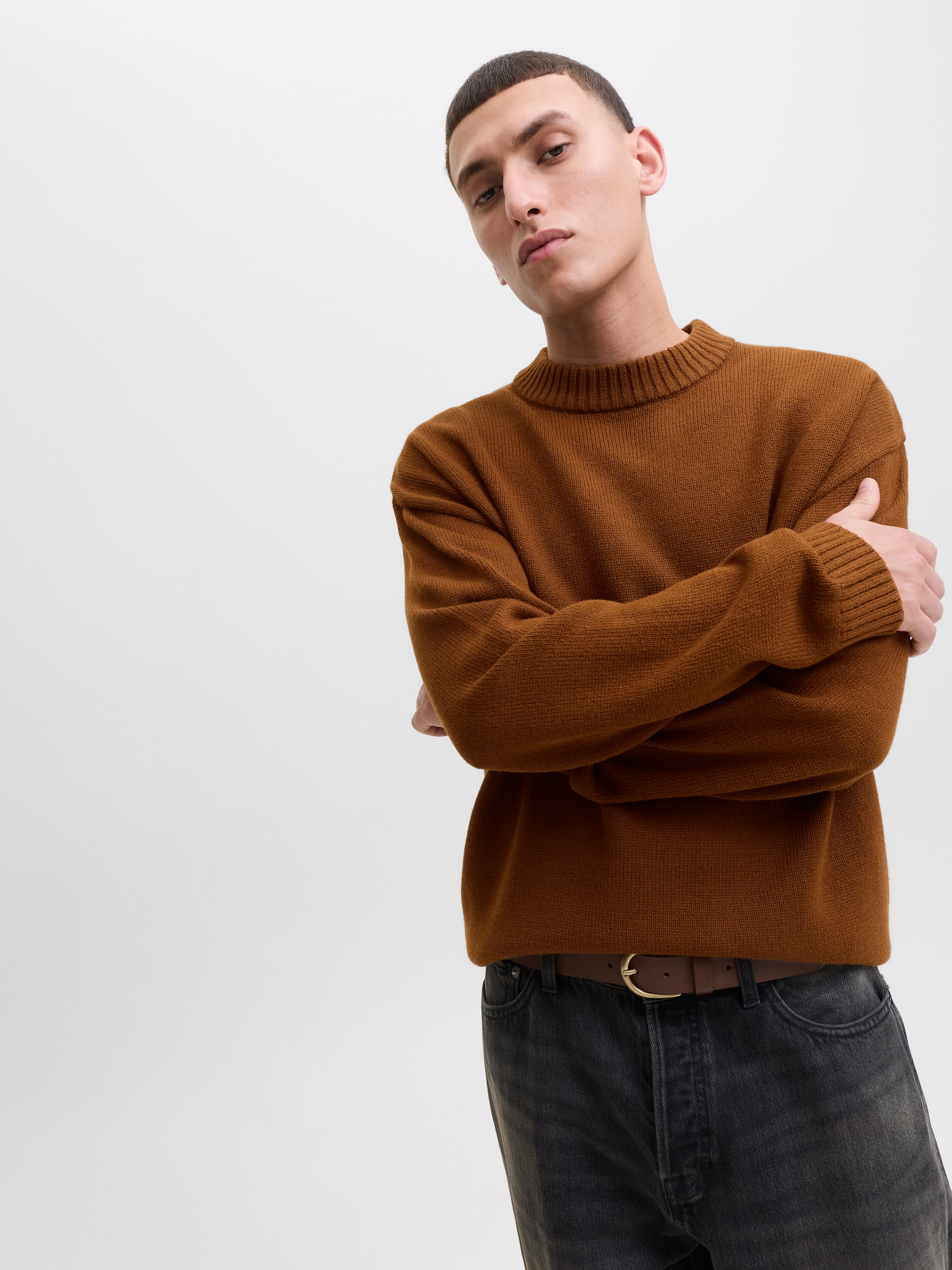 Jack & Jones Strickpullover »JJEURBAN JACK KNIT CREW NECK SN«