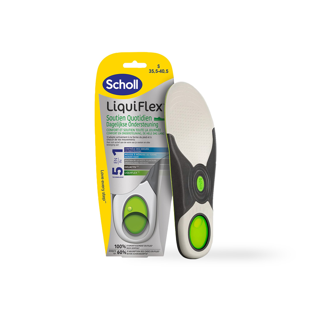 Scholl Liquiflex Inlegzolen Dagelijks S (1 paar)