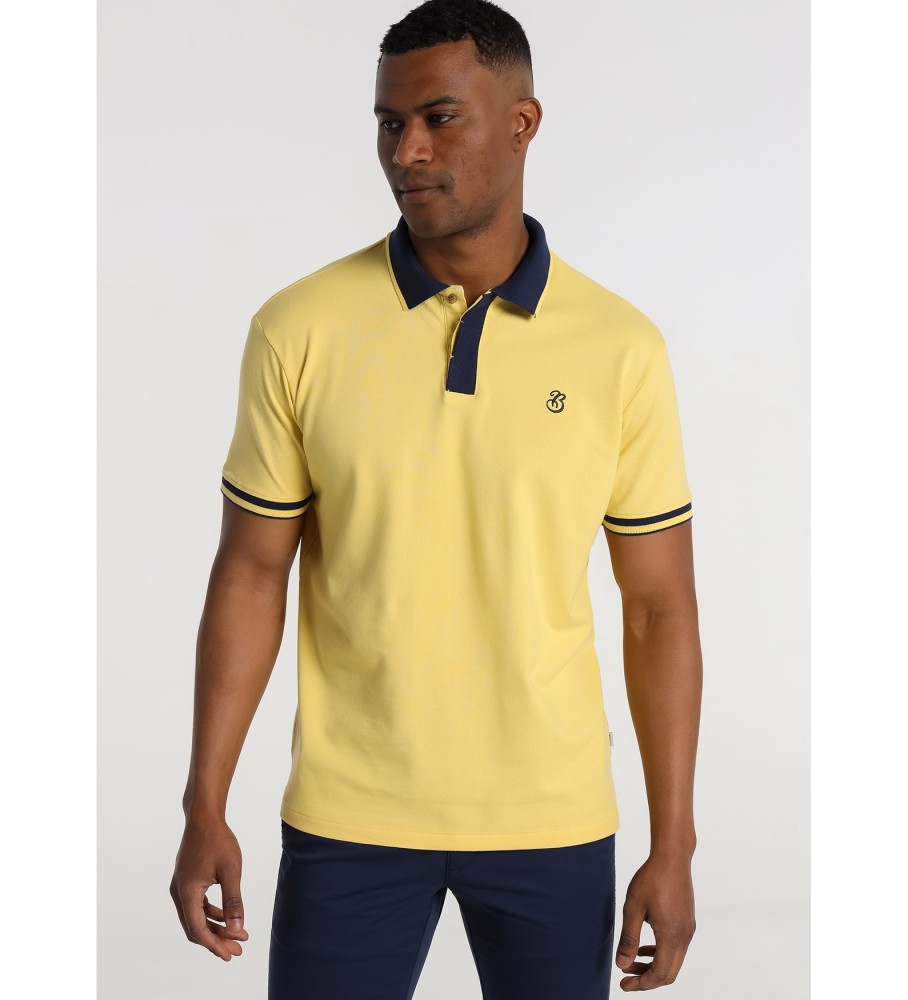 Camisa polo básica Bendorff com logotipo amarelo
