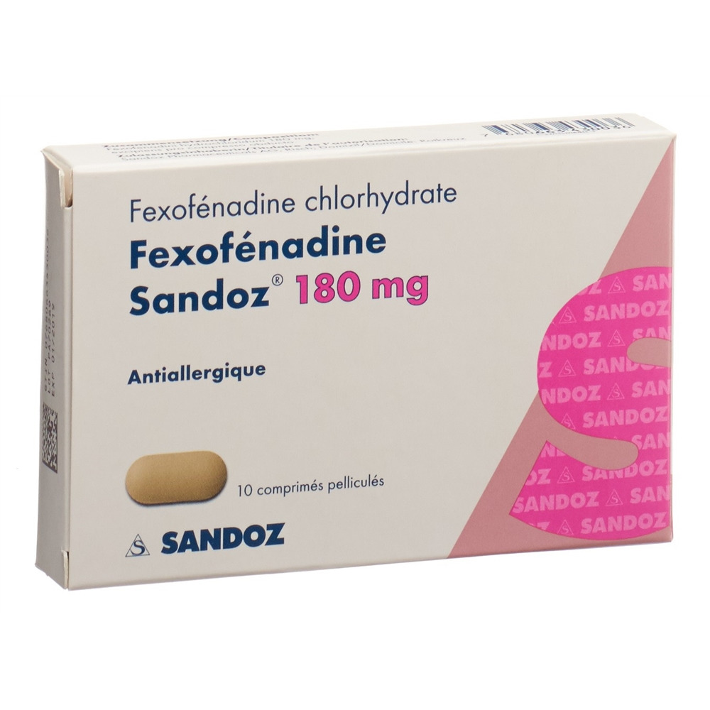 FEXOFENADINE Sandoz Filmtabl 180 mg Blist 10 Stk