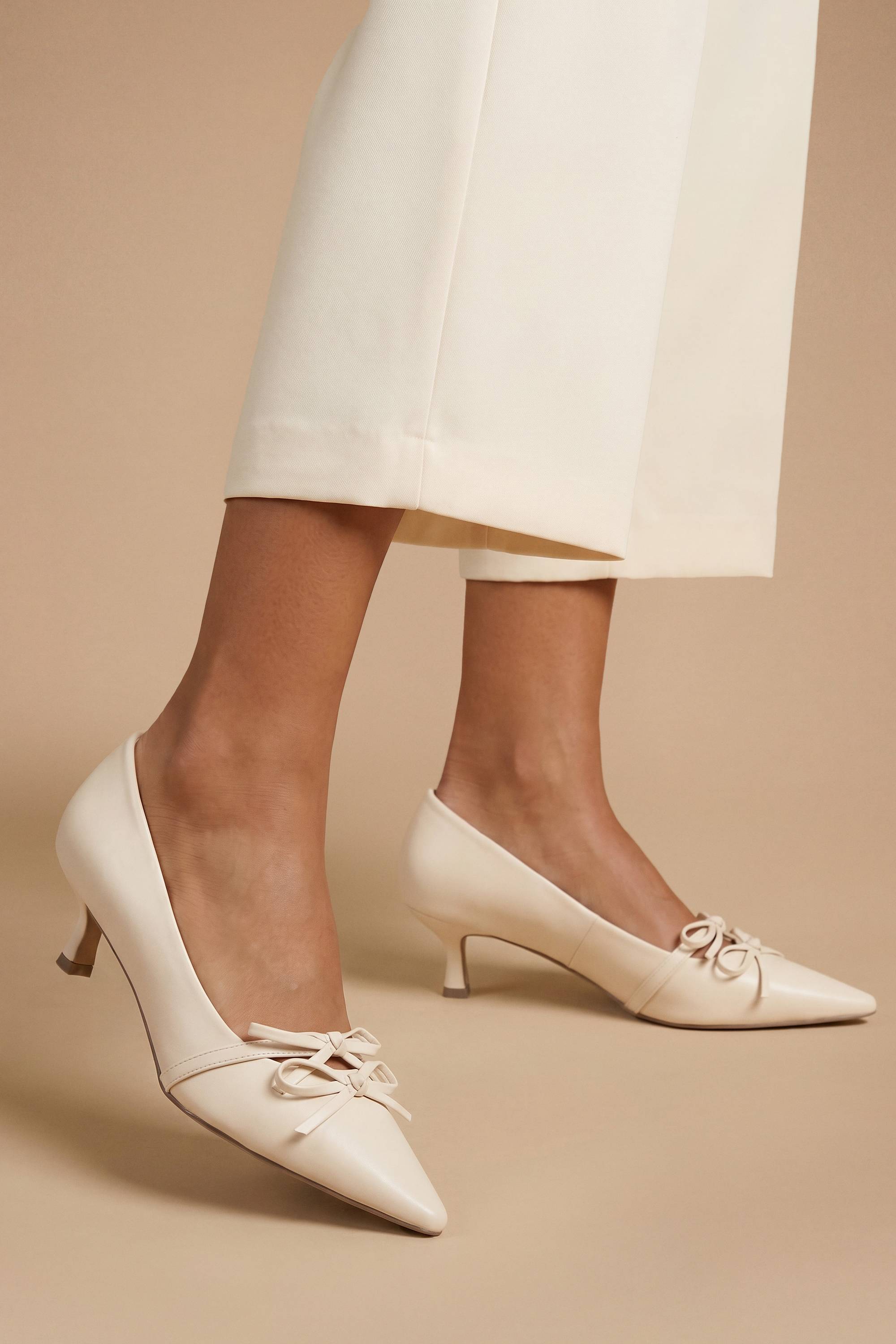 Oasis Escarpins Rita En Synthétiquecuir À Double Nœud Style Salomé Avec Petit Talon