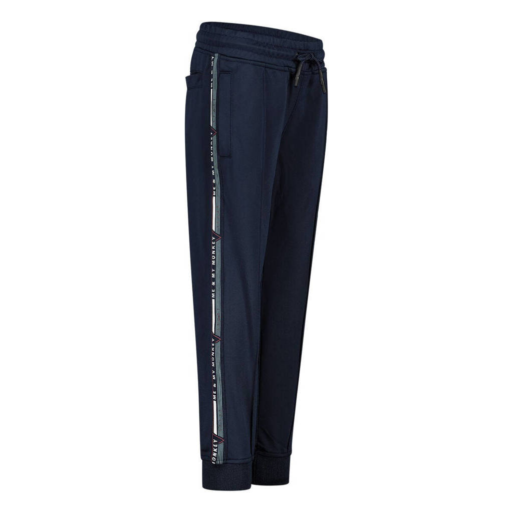 Me & My Monkey regular fit joggingbroek donkerblauw