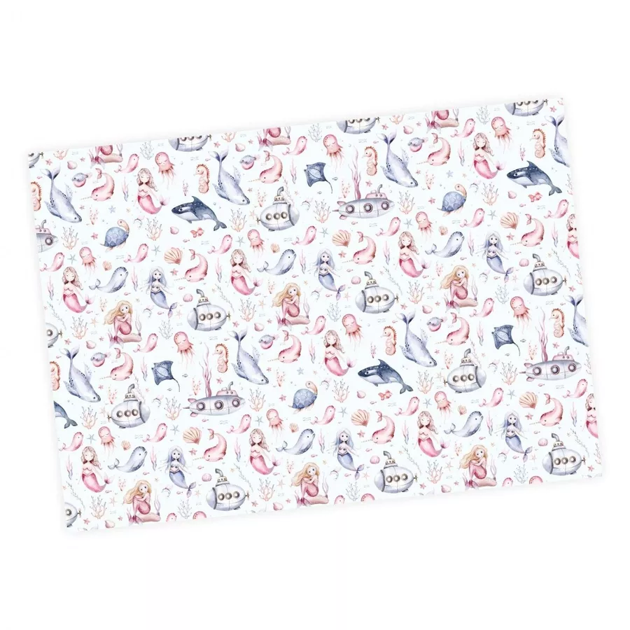 Nikima Geschenkpapier 5 Bögen Meerjungfrau – 1,60€qm Größe: - 84,1 x 59,4 cm bunt