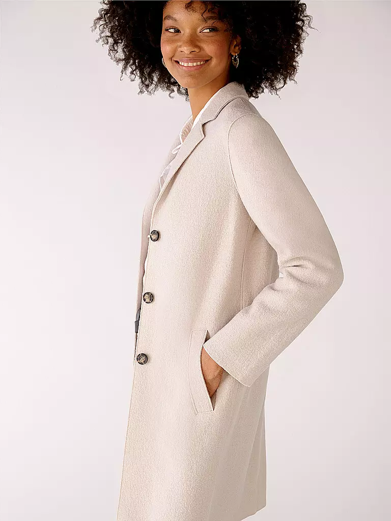 OUÍ Wollmantel creme