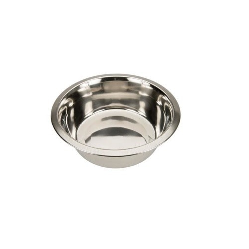 Comedouro e bebedouro para cães AIME em aço inoxidável cinza