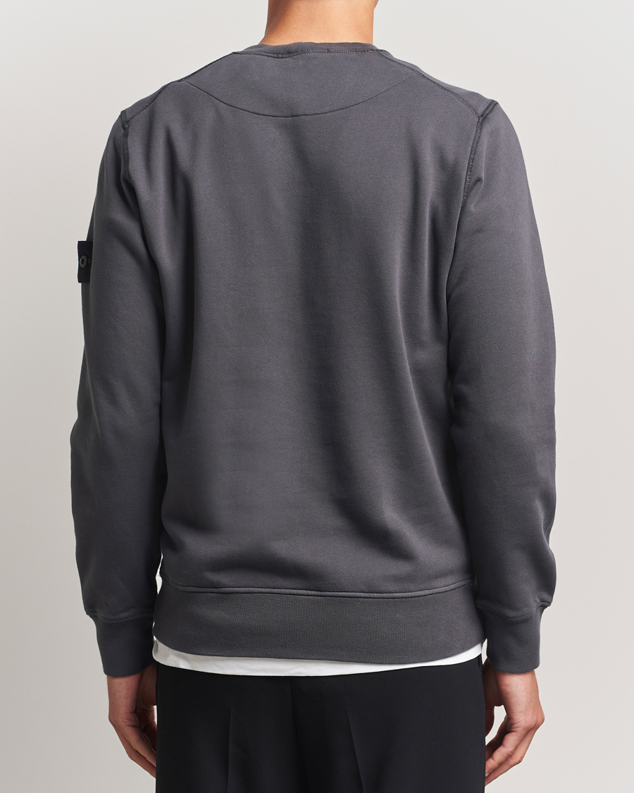 Stone Island Garment Dyed Fleece Sweatshirt Lead Grey