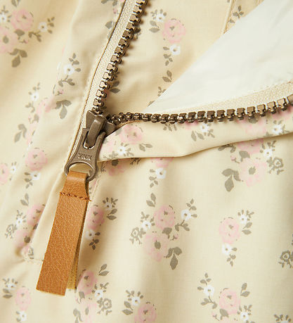 Lil' Atelier Jacke - NbfGerda - Bleached Sand m. Blumen