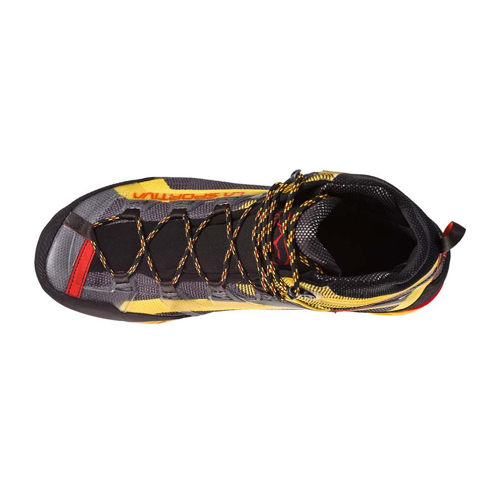 La Sportiva TRANGO TECH GTX - Chaussures d'alpinisme Homme black/yellow