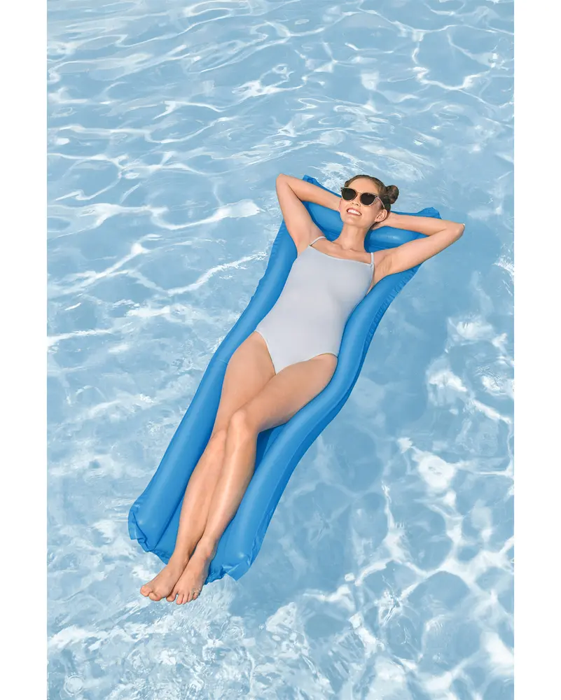 Poolmadras klassisk L. 183 cm - assorterede farver