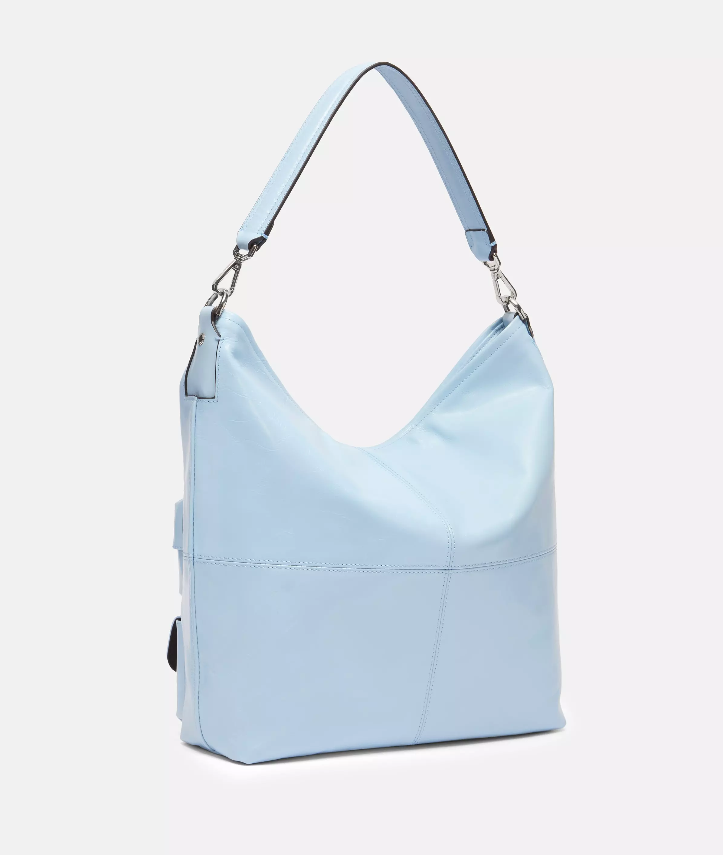 Archive LK 204 Hobo M Spacious leather hobo bag with glossy finish