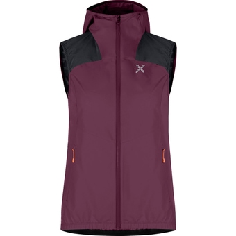 Montura Rise Hooded Weste Vinaccia/melon Damen