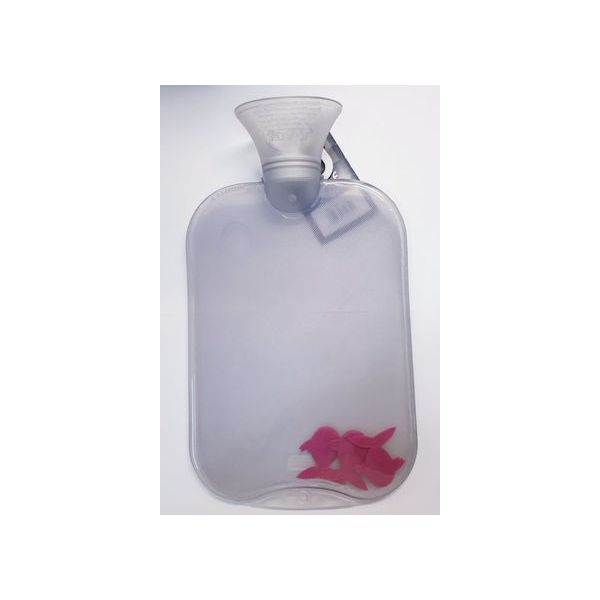 Botija Água Quente Transparente com Peixes
