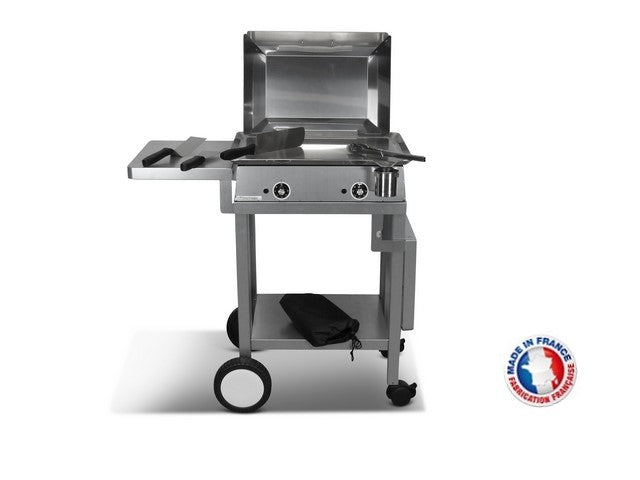 Pack plancha électrique PlanchaElec Classic 600 Inox - Chariot Monceau