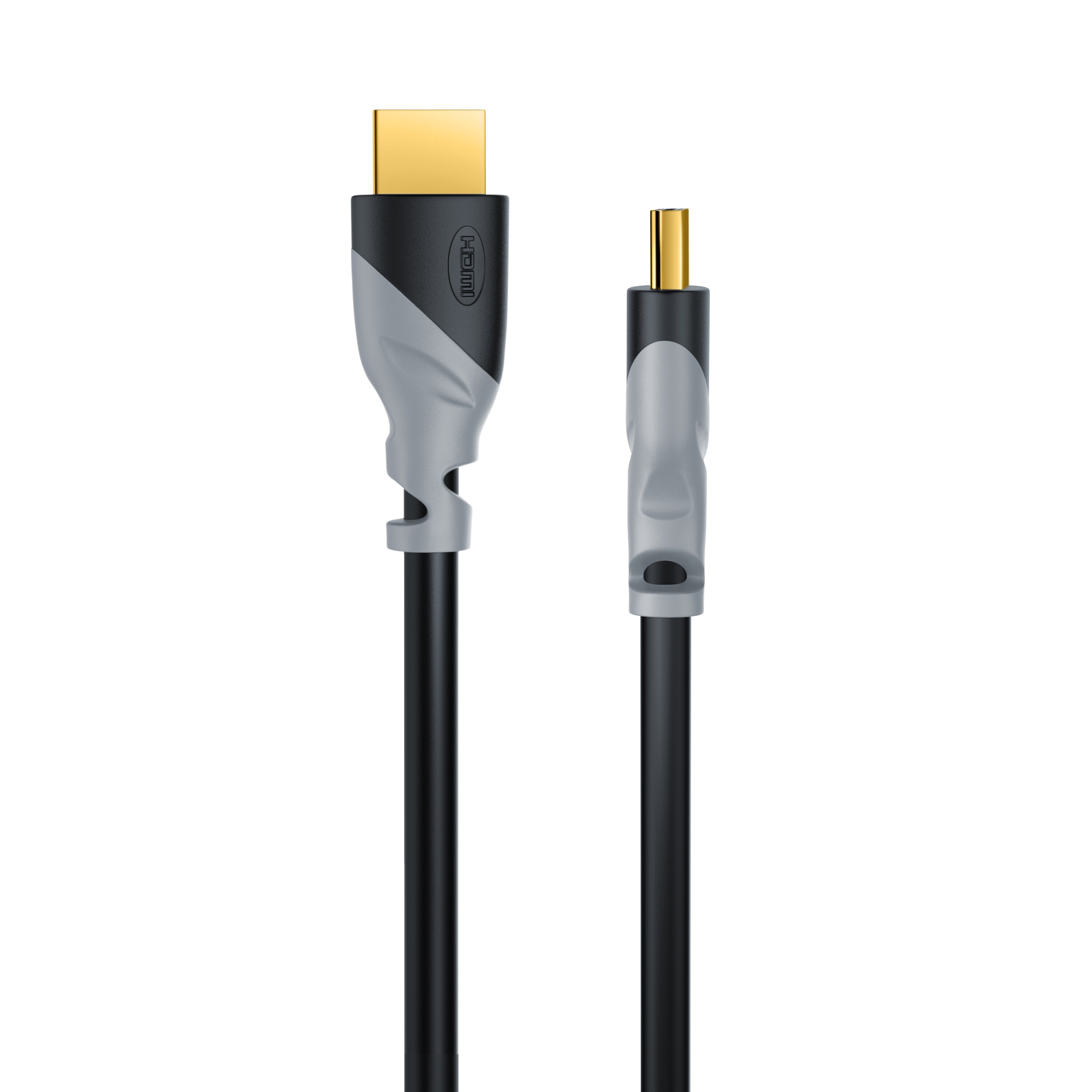 CSL HDMI-Kabel 2.0b, 4K UHD, Full HD, 3D, 3-fach geschirmt, High Speed mit Ethernet, HDMI Typ A- 15m