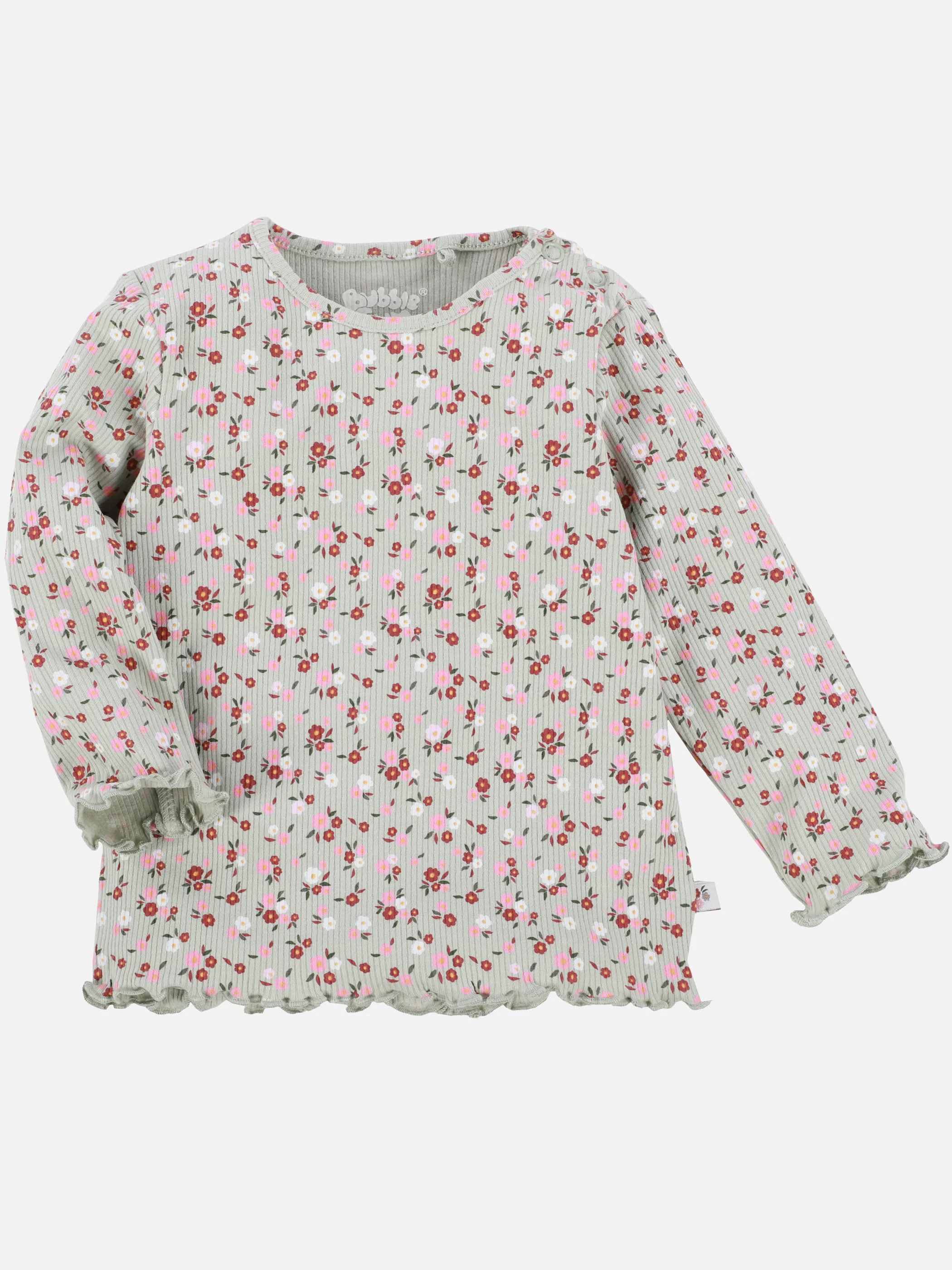 Baby Mädchen Langarmshirt mit Alloverprint Blumen