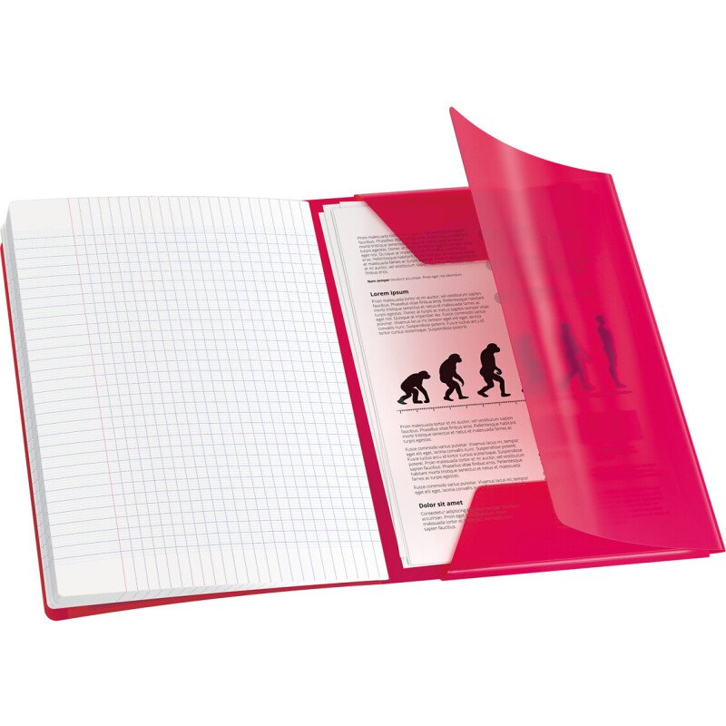 Cahier Oxford easybook A4 grands carreaux seyès 96 pages agrafées couverture polypro